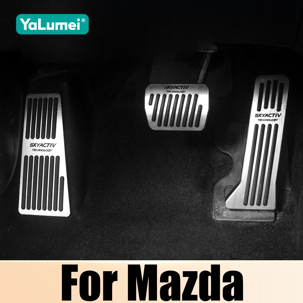 Für Mazda 2 3 BM 6 GJ CX-5 CX5 CX5 CX3 CX8 CX9 2012-2019 2020 2021 2022 2023 2024 Auto Fuß Kraftstoff Bremspedal Abdeckung Zubehör