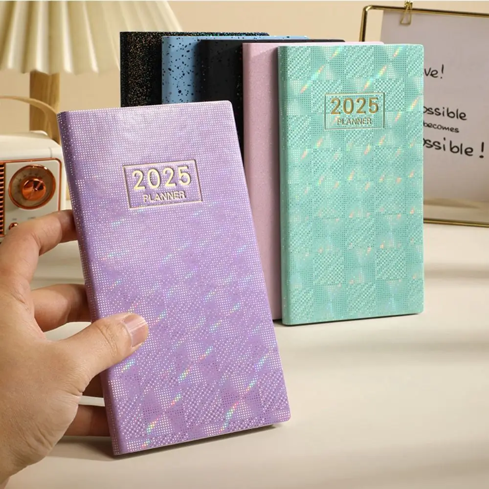 

A6 2025 Agenda Book English with Calendar 2025 Planner Notebook To Do List Laser Starlight Color To Do List English Notepad