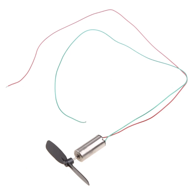 1 Set 3.7V 48000RPM Coreless Motor + Propeller For RC Aircraft Helicopter Toy