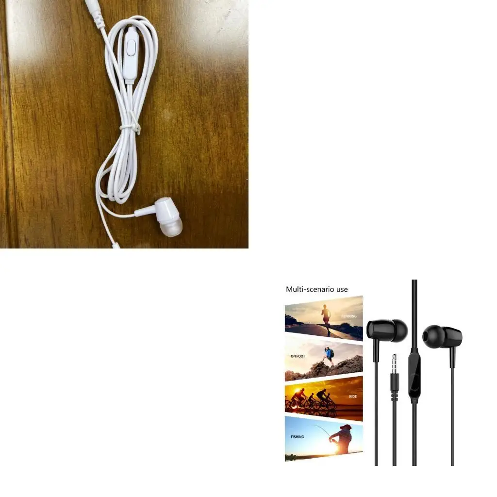 Y1UB Nonslip In Ear Headsets Improved Bass Effect 3.5mm Port For Mobile Devices Computer Laptop Compatibility