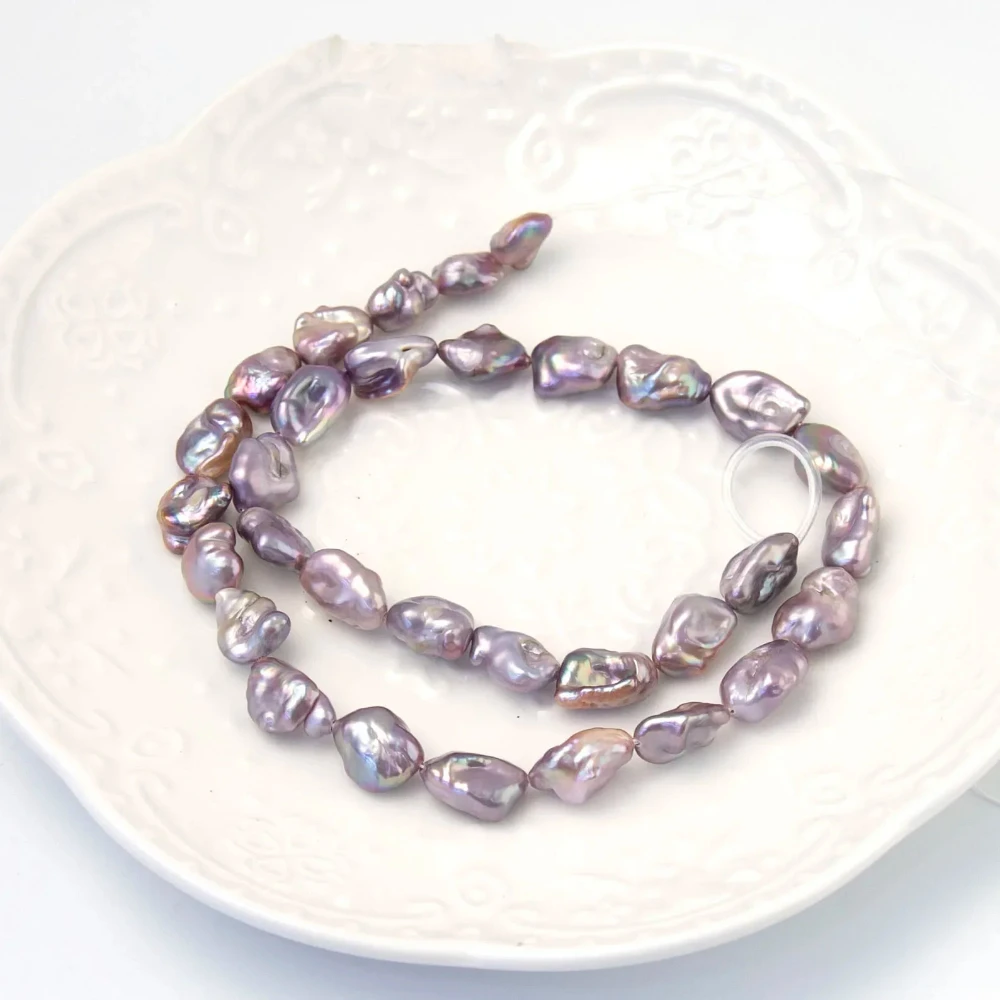

Натуральный пресноводный жемчуг, свободная бусина 10-15 мм, барочная неправильная овальная форма, фиолетовый для изготовления ювелирных изделий, браслет, ожерелье, аксессуары