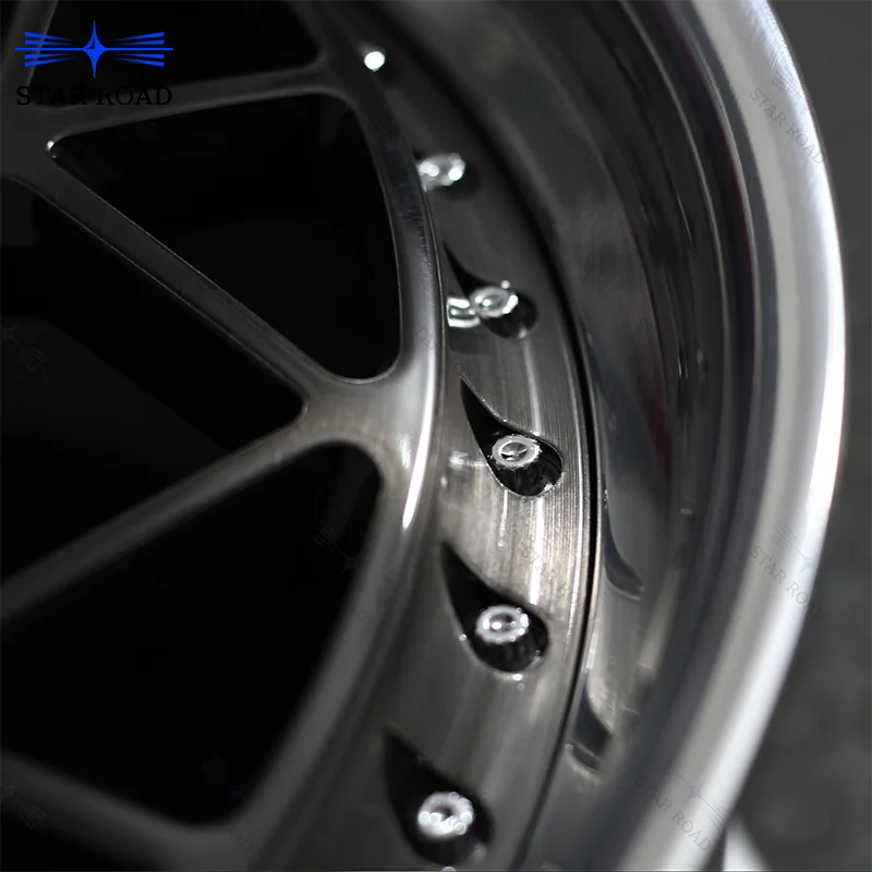 RCSR New 2-piece Aluminum Alloy Forged Rim Custom Deep Dish Concave Passenger Car Wheel 5x120 5x112 18 19 20 Inch Luxury Wheel