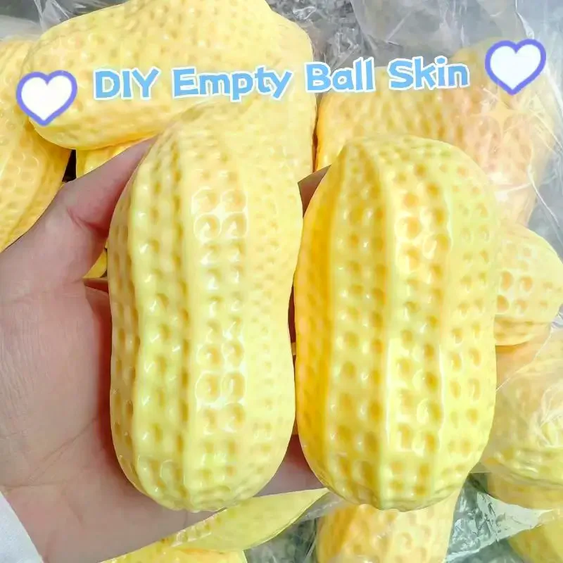 Fillable Peanut  Stress Relief Toy Slow Rebound Soft Sensory Fidget Toy for Teens Classroom Boredom Relief
