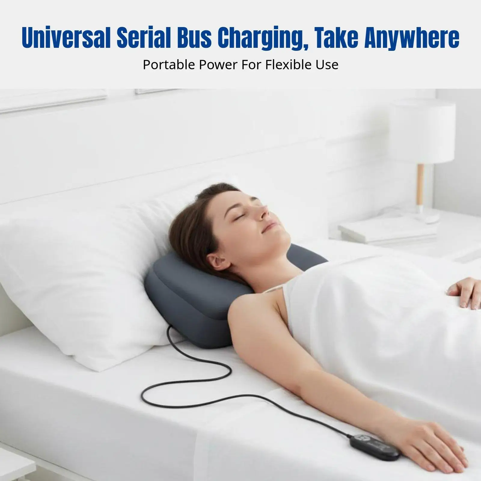 Heated Neck Massage Cushion Memory Foam Pillow Multiple Modes for Daily Comfort and Relaxation
