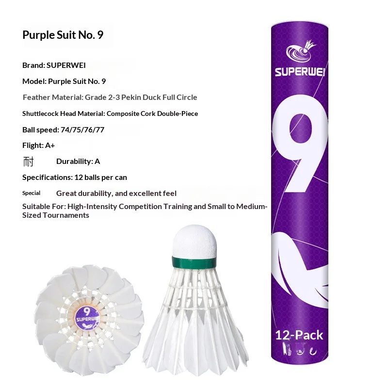 volants-de-badminton-no9-resistants-au-vent-74-75-76-77-12-pieces-vol-stable-durables-pour-entrainement-et-jeu-en-salle-pour-adultes