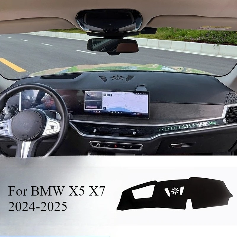 

For BMW X5 X7 2024-2025 Dashboard Sun Shade Mat - Custom Fit Anti-Glare Heat Shield Pad with HUD Cutout - Dashboard Protector