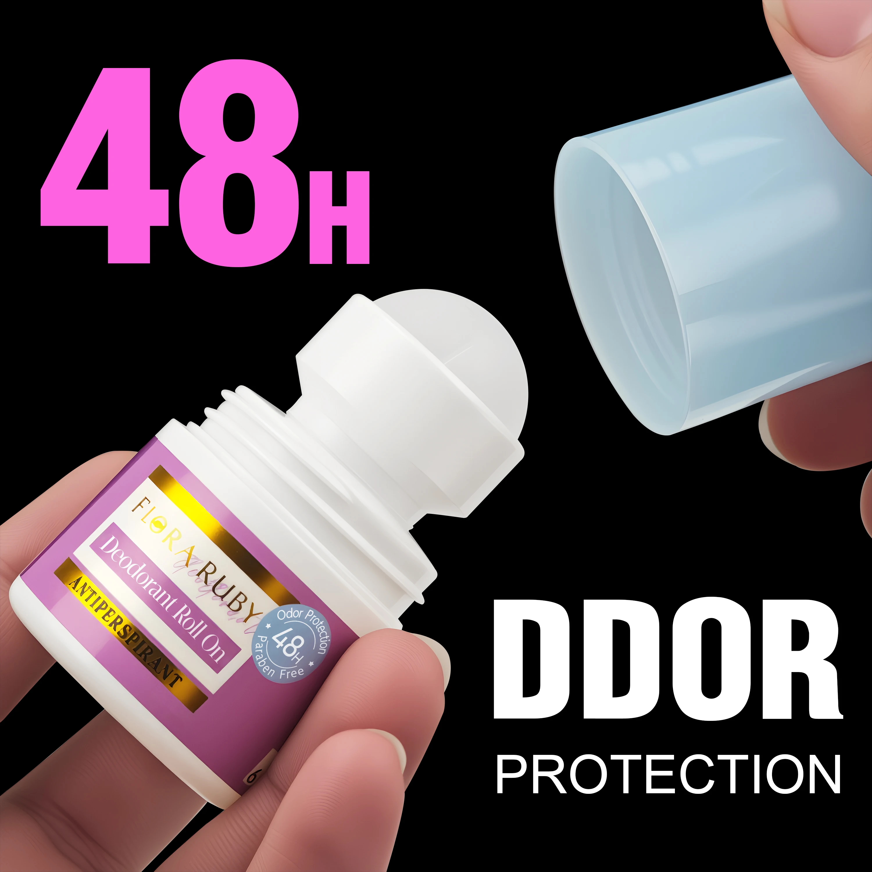 フローラ ルビー 30ml/1.01fl.oz 制汗デオドラント ロールオン 48時間持続する香り 脇の下 全身適用