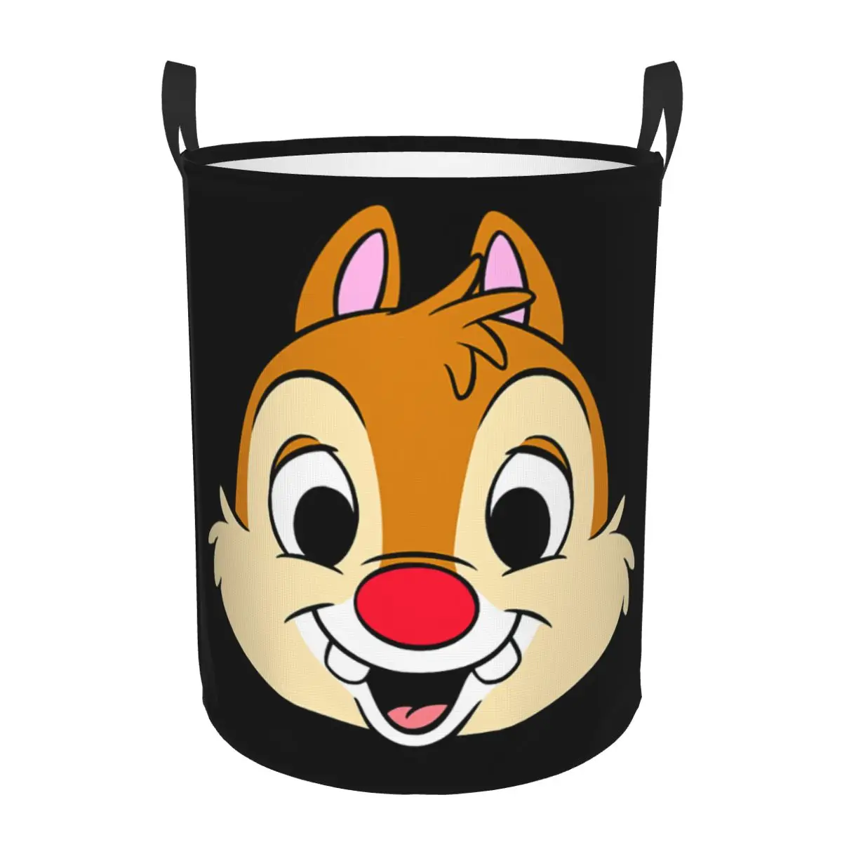 

Custom Chip And Dale Dale Big Face Laundry Basket Collapsible Clothing Hamper Toys Organizer Storage Bins