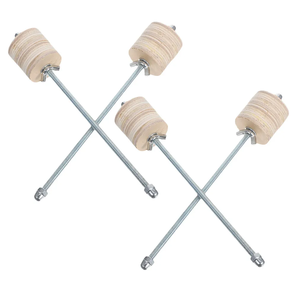 4Pcs Guitar Body Clamps Luthier Grade Wooden Metal Design for Acoustic Bass Guitar Repair Gluing Bridge Cracks Maintenance Clip