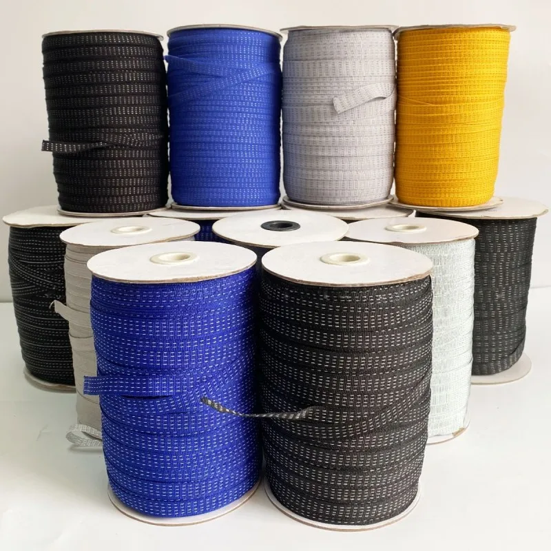 8mmx100M Silver Fiber Conductive Webbing Anti Static Tape Static Eliminating Wrist Lanyard Strap for DIY Workwear Hat Shoe
