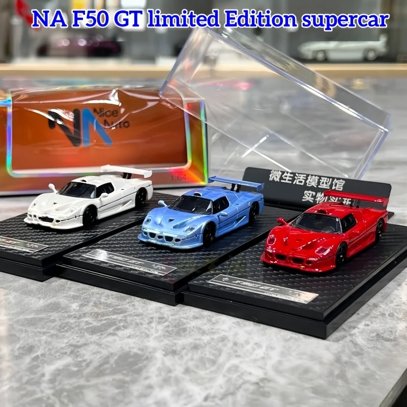 1-64-f50-gt-edicion-limitada-supercoche-modelo-de-coche-de-resina-estatica-articulo-decorativo-coleccionable-regalo-personalizado-modelo-de-coche-de-juguete