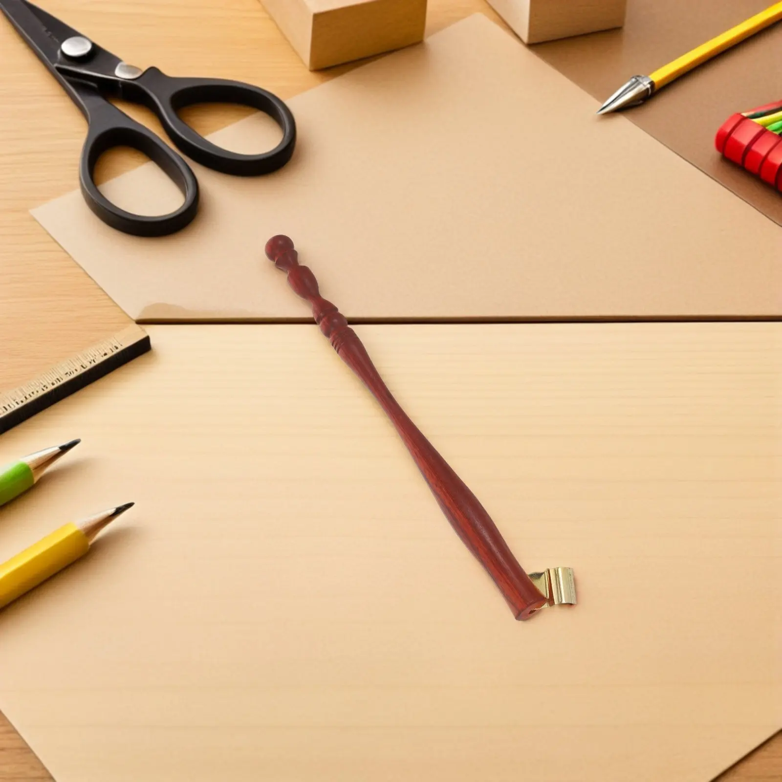 

Элегантная ручка для перьевой ручки из палисандра для плавного письма, рисования и каллиграфии - Держатель для перьевой ручки для каллиграфии с