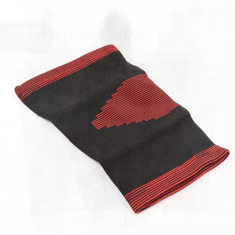 나일론 자카드 스포츠 무릎 보호대 탄력성 충격 방지 통기성 축구 농구 암벽 등반용 유니버설 원 사이즈