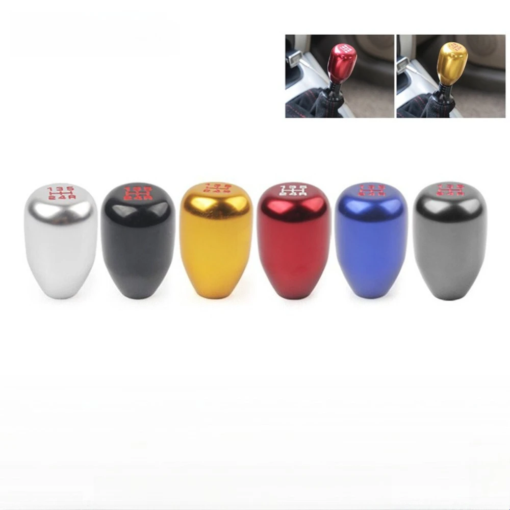 

Gear Head Knob Stylish Universal 5 6 speed Gear Shift Knob Stick Manual Transmission Car Aluminum Extended Gear Shifter
