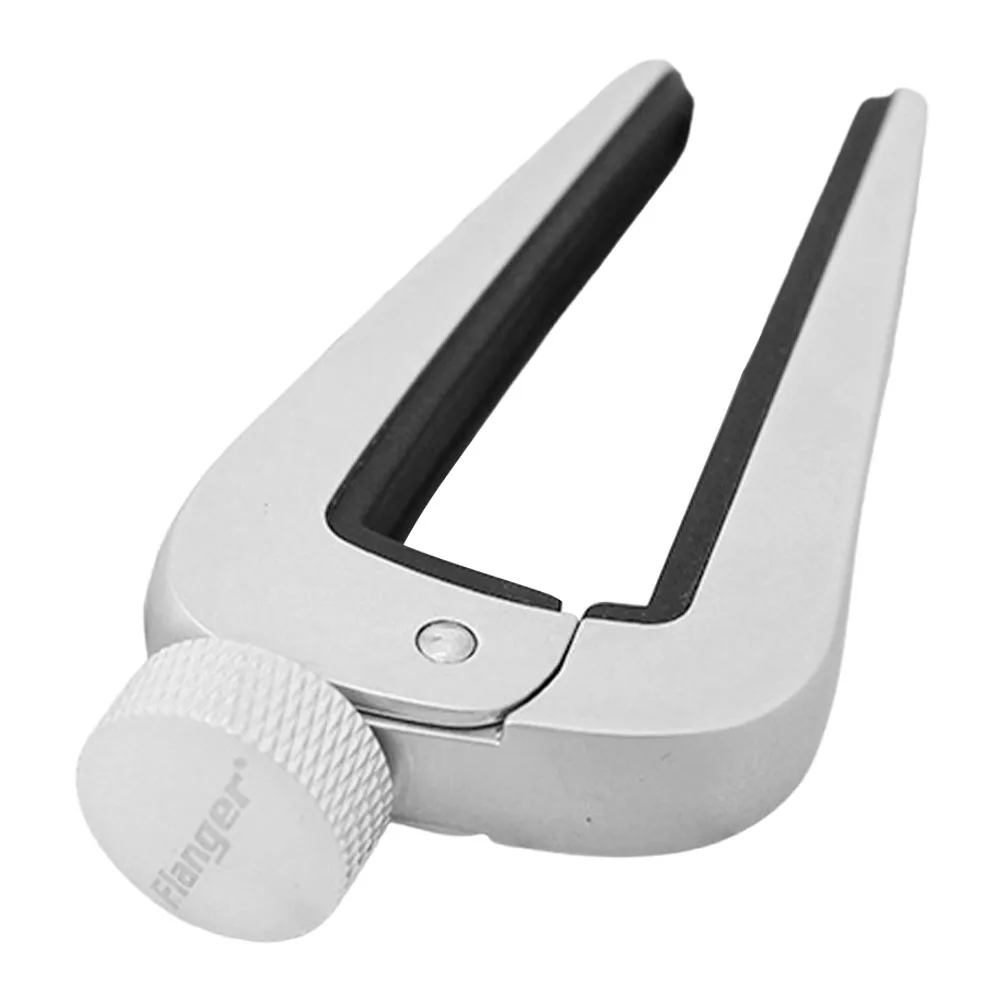 

Acoustic Guitar Capo Metal Adjustable Pitch Silver Silicone Bass Electric Classical Ukulele Accessories Tuner Stable Precise