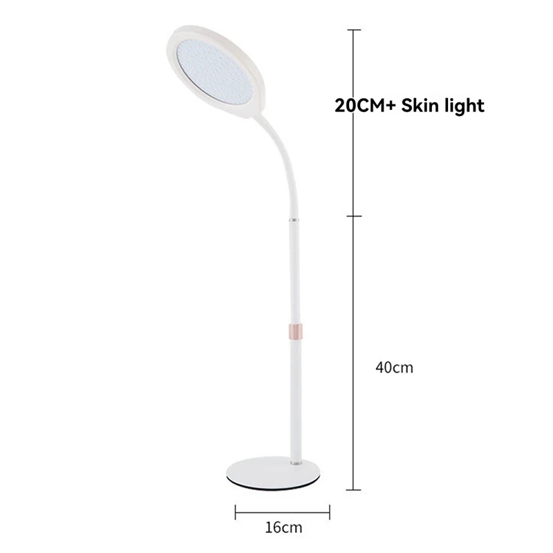 جهاز العلاج بالضوء الأحمر ABPP مع قاعدة، ضوء أحمر 660 نانومتر و850 نانومتر بالقرب من مصباح العلاج بالأشعة تحت الحمراء مع مؤقت، مصباح ضوء أحمر