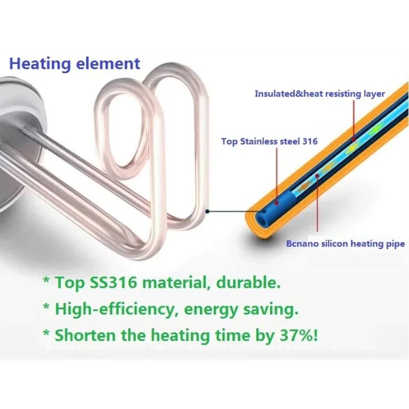 미니 에너지 절약형 사각 1500W 10L 전기 온수기
