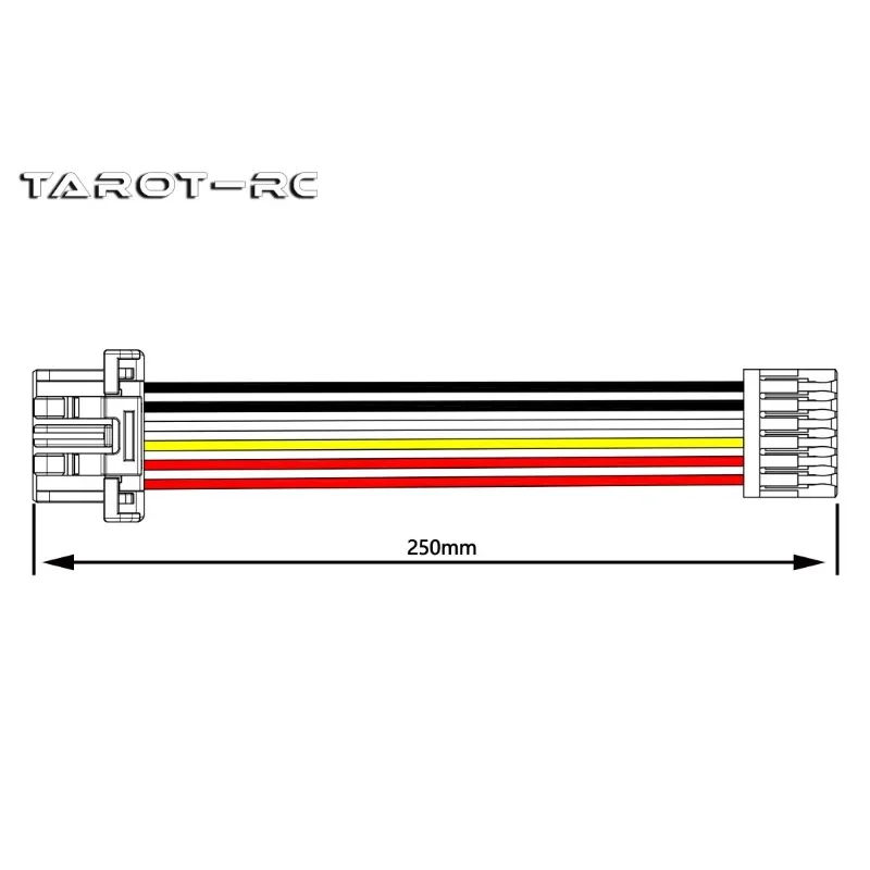 التارو سيليكون كابل/Pixhawk وحدة تحكم في الطيران الجهد والتيار متر كابل الطاقة/موصل CUAV TL2792-04 RC طائرة بدون طيار FPV