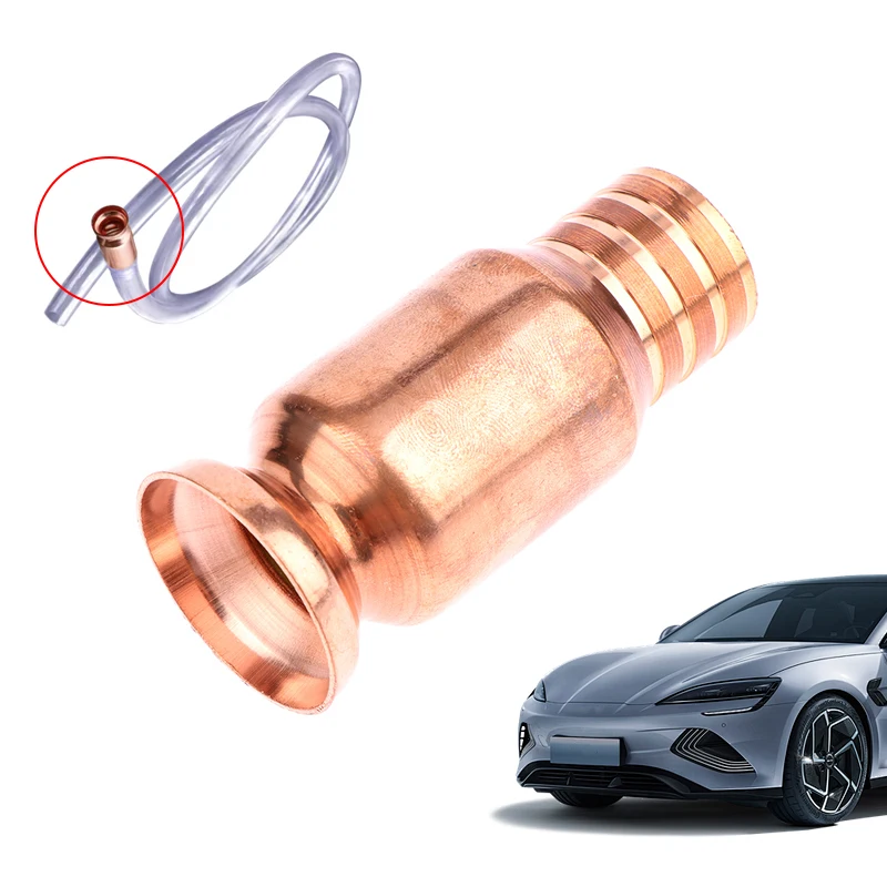Copper Siphon Filler Pipe Manual Pumping Oil Pipe Fittings Wearproof Siphons Connector Gasoline Fuel Shaker Siphon Hose Nozzle