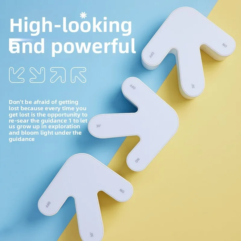 Arrow Atmosphere Trendy Tabletop Colorful Flip Night Light Creative Home Decor