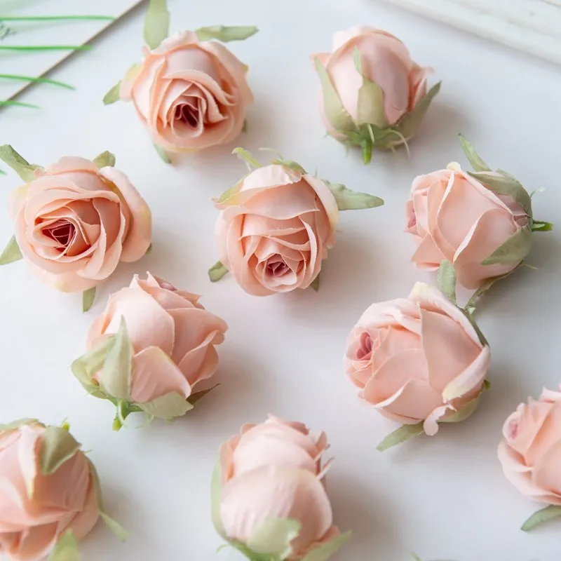 10/20 Stück Künstliche Blumen für Zuhause, Garten, Hochzeit, Wanddekoration, DIY-Festival-Kranz, Scrapbook-Zubehör, Seidenrosenkopf, Geschenk – Detail 13