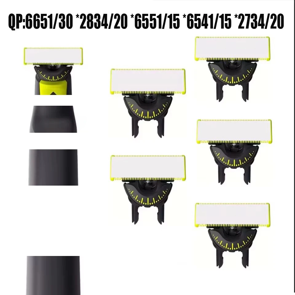 Cuchilla de Repuesto para Afeitadora 360, Compatible con One Blade Pro QP2520 QP2630 QP6510 QP6531, Recortadora de Barba Eléctrica Híbrida