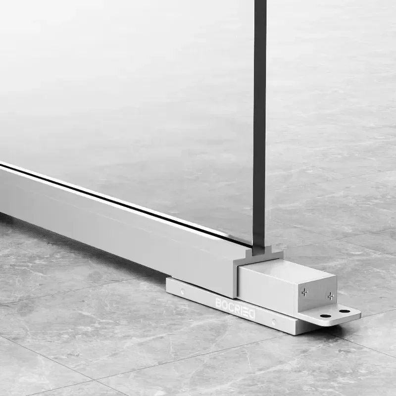 304 Stainless Steel Floor Spring for Glass Door Heavy Duty Hydraulic Closer Anti Pinch Design for Hotel Office Commercial Use
