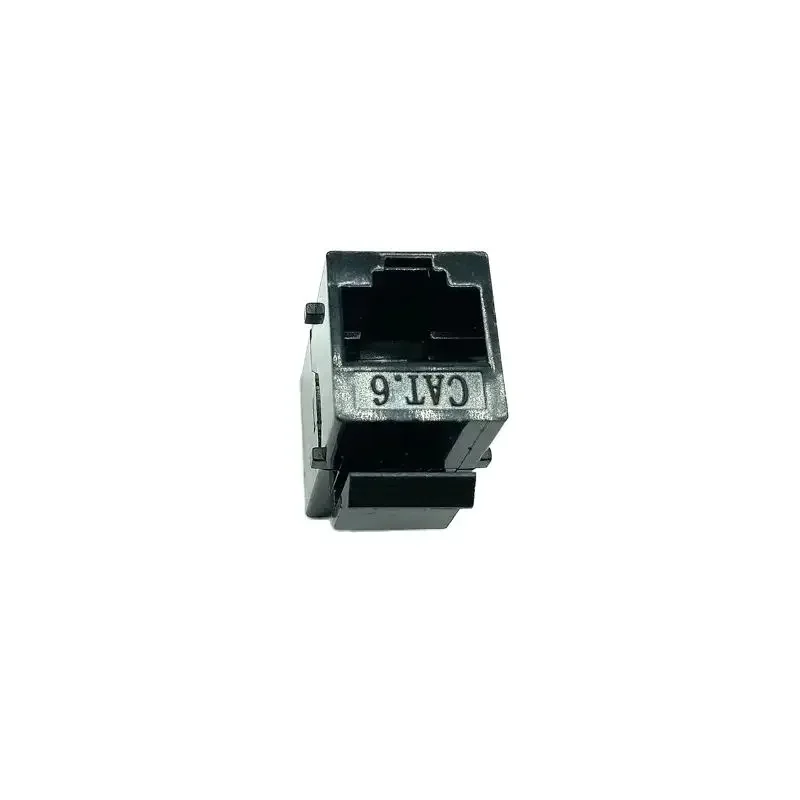 1Pcs RJ45 Connector Keystone Jack Cat6 Extension Coupler Ethernet Network LAN Cat 6 Coupler Jacks Extend Adapter Black