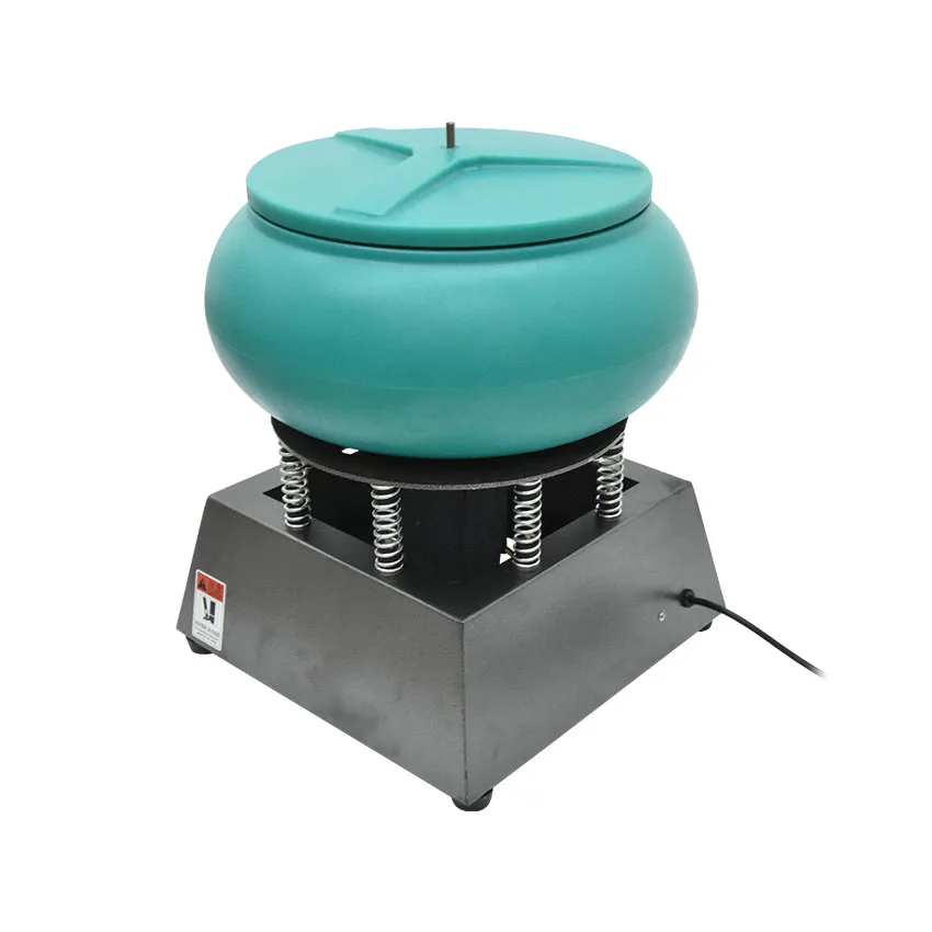 350W 17Inch Electric Vibrating Tumbler Vibratory Rock Tumbler Bowl Tumbling Polishing machine Pearl Metal Finishing Polisher