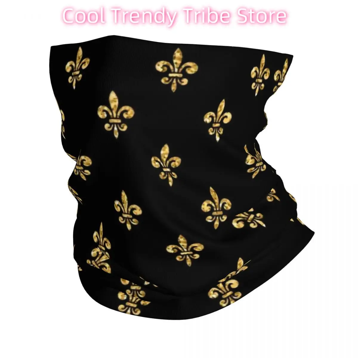 

Fleur De Lis Lily Flower Bandana Neck Cover Printed Florence Balaclavas Mask Scarf Warm Headband Riding Unisex Adult Winter