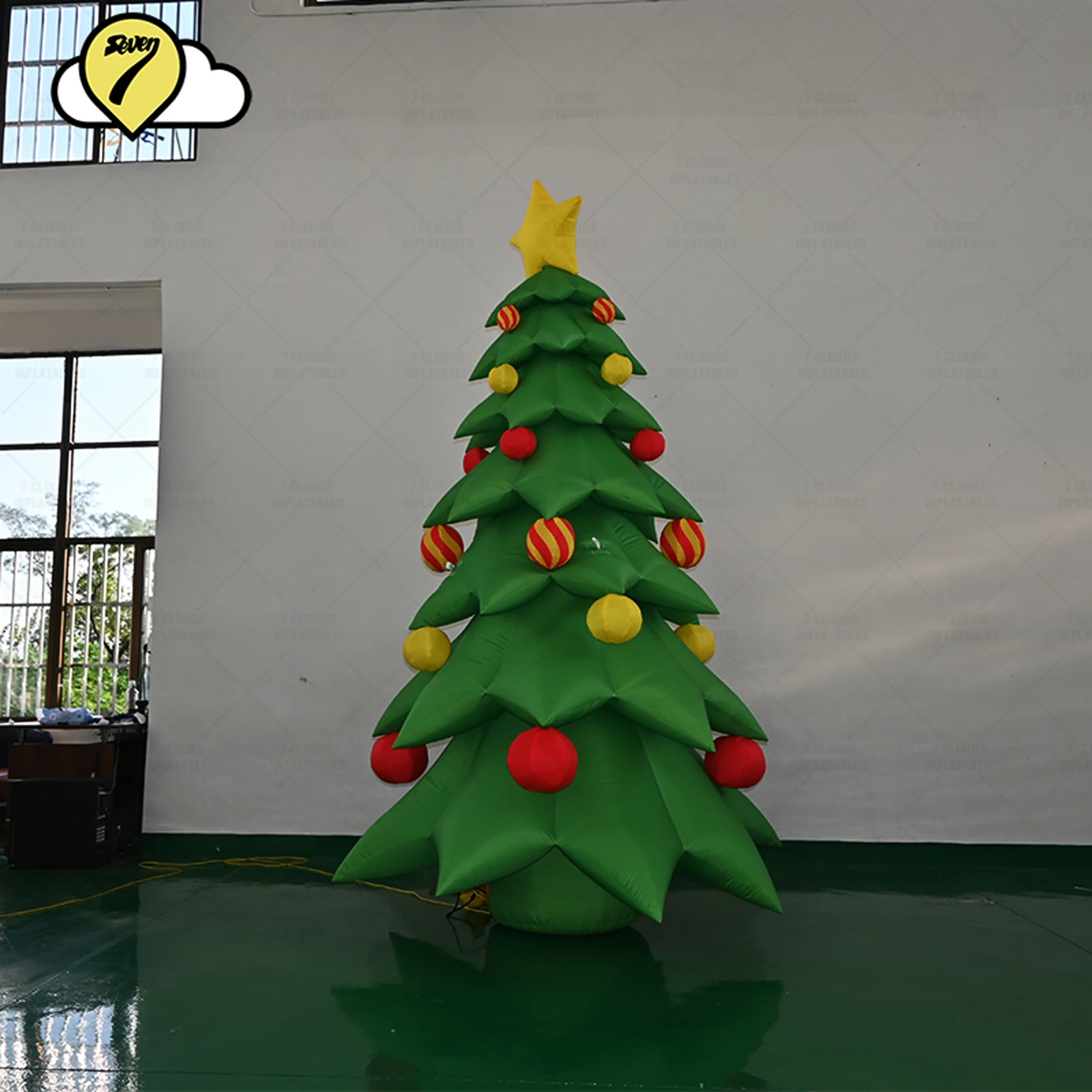 2025 4m/6m/8m de altura novo design gigante natal inflável árvore luzes led à prova dwaterproof água traje feriado decorações ao ar livre