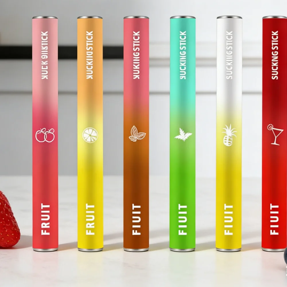 6 Flavors Fruit Essence Stick Smokeless Fruit Flavor Quit Smoking Oral Stick Cool Suction Stick Reduce Bad Breath Caused by Smok