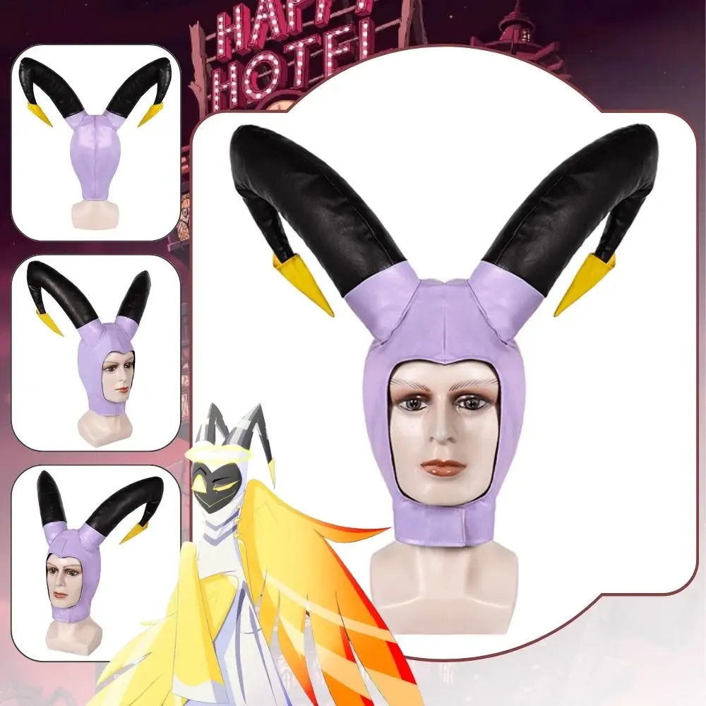 قبعة تأثيري Adam للبالغين ، قبعات فندق كرتونية Hazzbin ، عصابة رأس زي ، إكسسوارات خيالية ، إكسسوارات كرنفال الهالوين