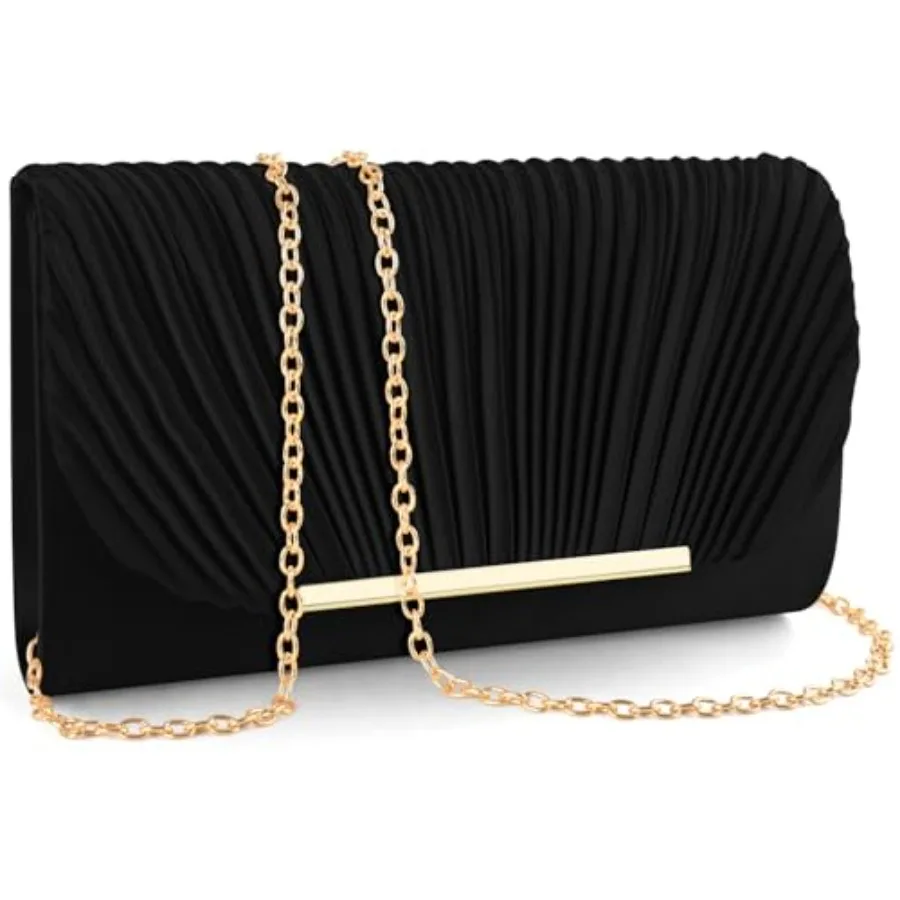 

TINDTOP Clutch Purses for Women Evening Handbags for Formal Wedding Party Cocktail Prom Crossbody Shoulder Envelope Bag