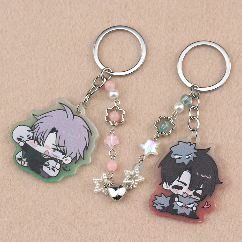 Anime Alien Stage Keychains Ivan Till Keyrings Fans Couple Friends Gifts Cosplay Accessories Gifts