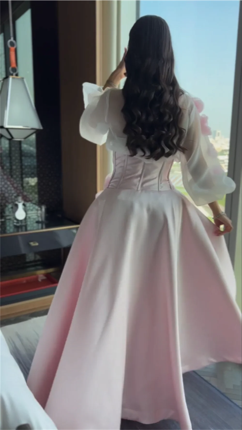 Customized Evening Gown Saudi Arabia Prom Dearin Square Collar A-line Floor Length Skirts Applique Bespoke Occasion Dresses Form