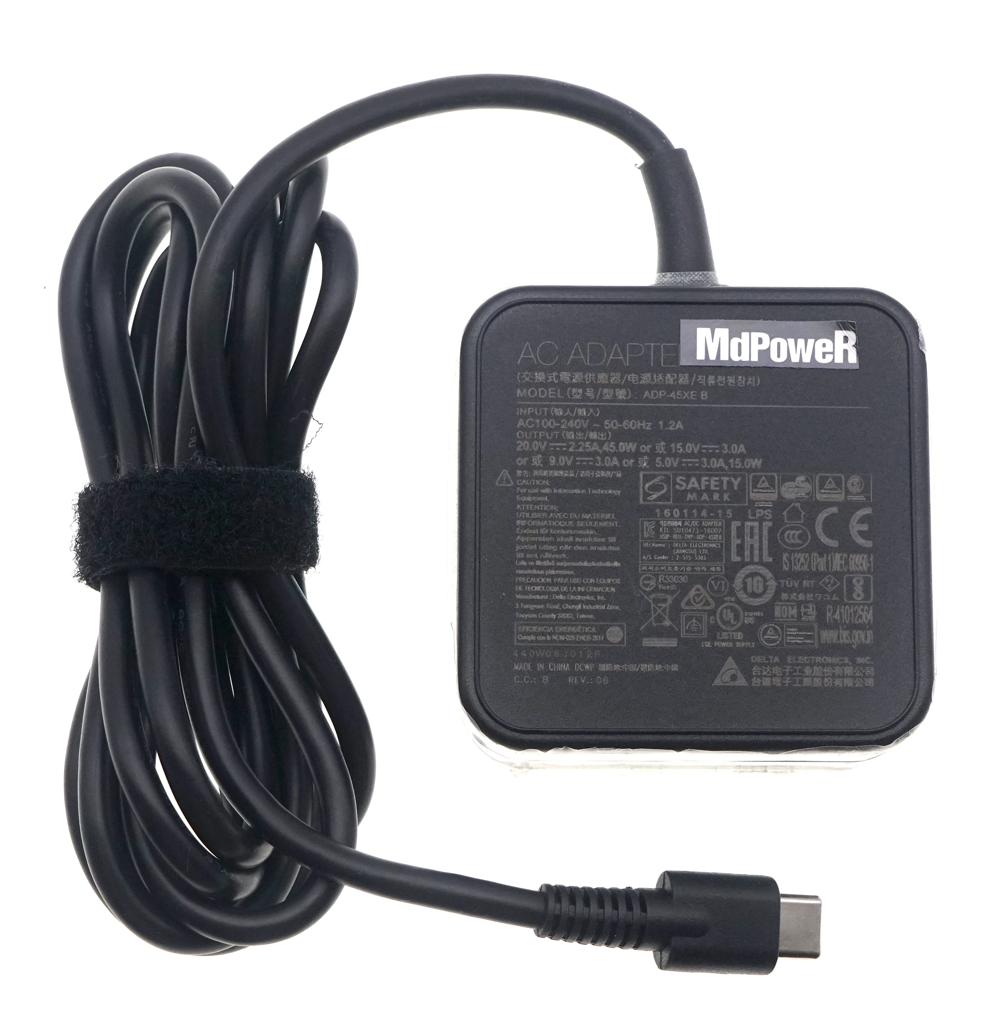Original for Wacom Cintiq Pro 13 Power Supply AC Adapter Type-C 20V 2.25A 45W ADP-45XE B For DTH1320 1620 Graphic Tablet Charger