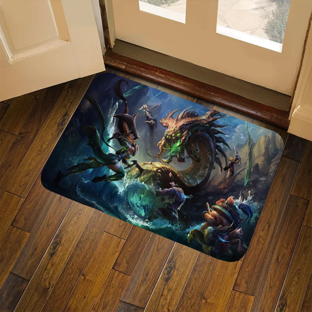 

LOL Washable Non-slip Kitchen Rug Door Mat Balcony Room Mats Bedroom Carpet Rugs Foot Doormat Entrance Bath House Floor Bedrooom