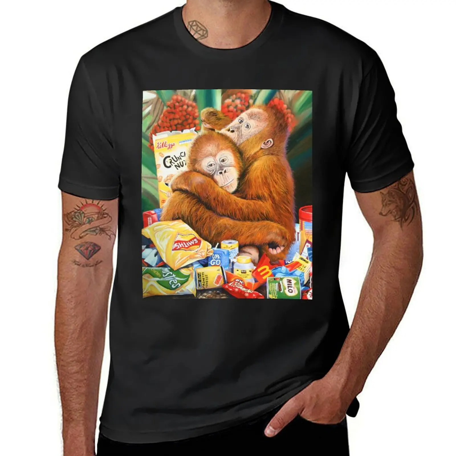 

Palm Oil and Pollution T-Shirt anime clothes blacks custom shirt t shirts for men graphic
