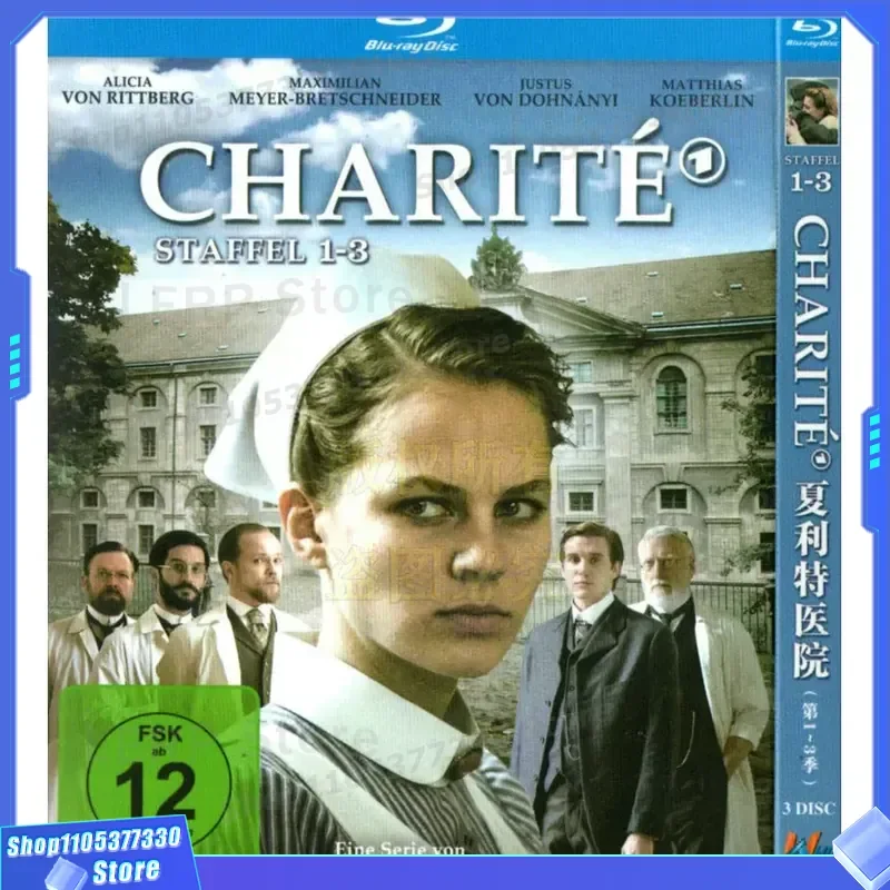 

German History TV Series Charite Hospital Seasons 1 to 3 High Definition BD Blu-ray 3 Discs