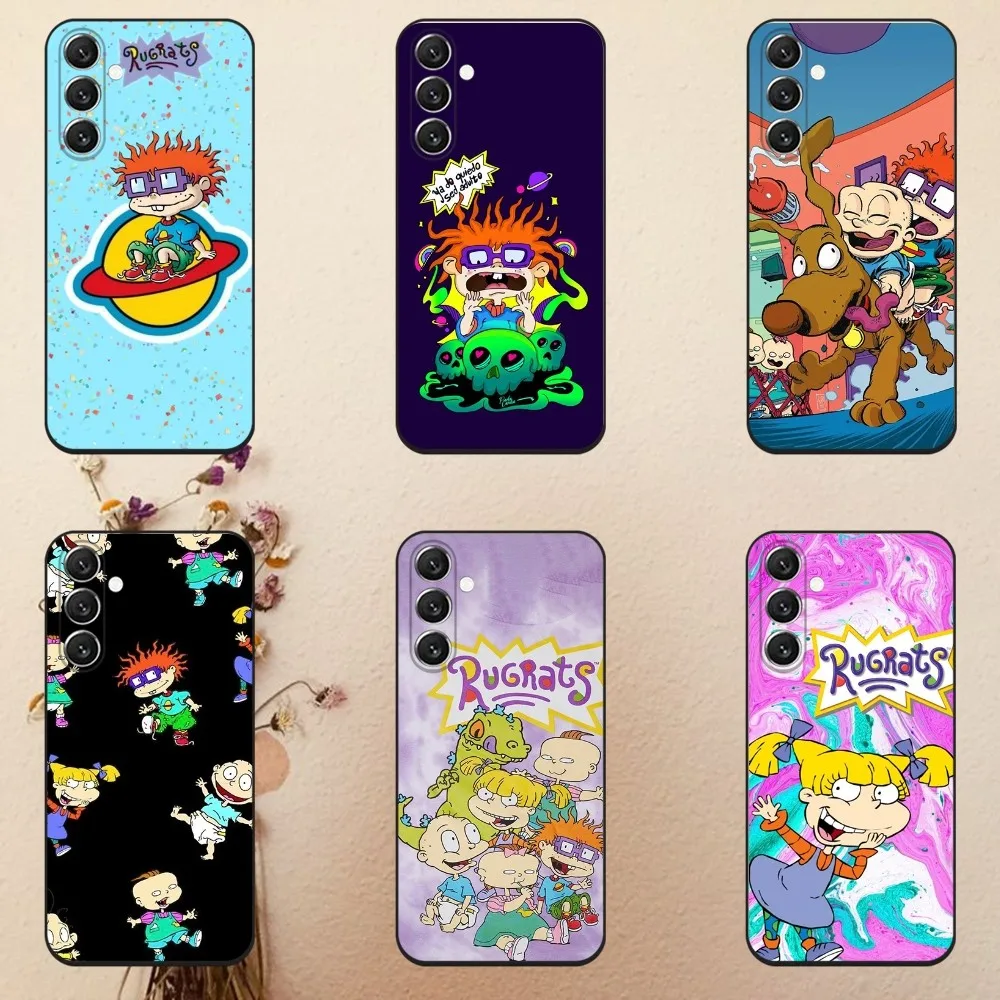 R-Rugrats Cartoon Phone Case For Samsung Galaxy A13,A21s,A22,A31,A32,A52,A53,A71,A80,A91 Soft Black Cover