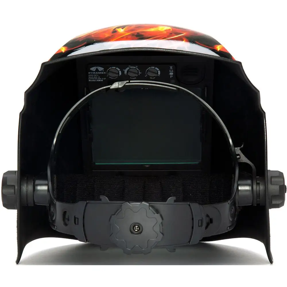 Leadhead Auto Darkening Welding Helmet with Solar Power and Replaceable Battery