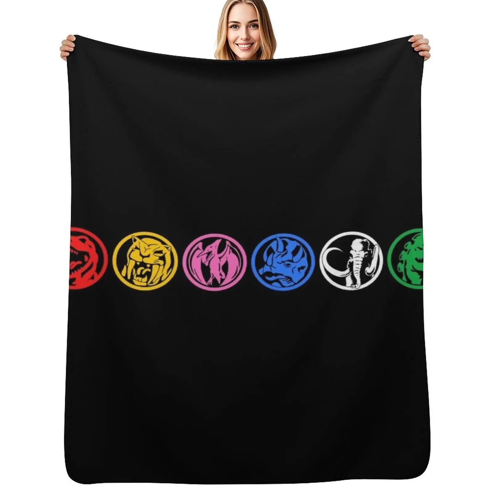 

6 Power Coins Throw Blanket Weighted halloween blankets and throws Flannels Blankets