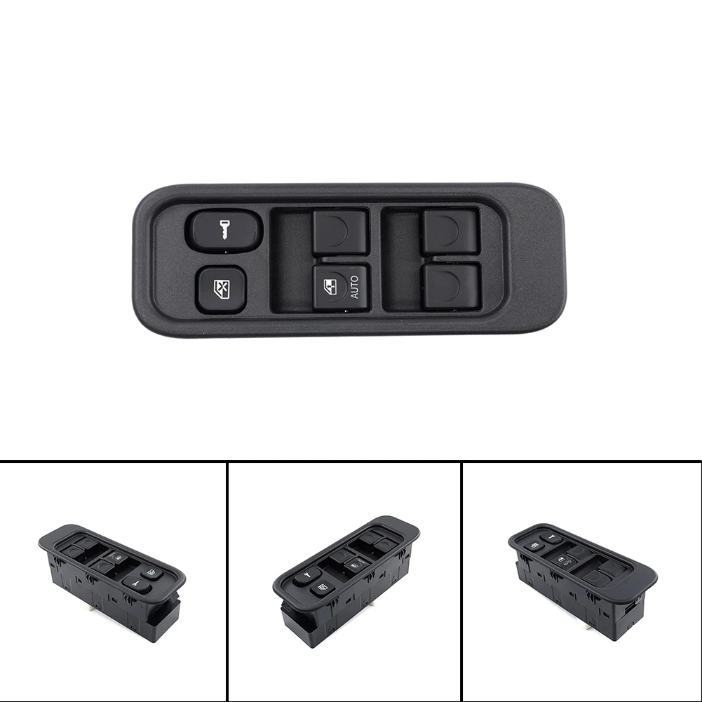 Newest Wholesale Automobile Accessories Hot Sale Button Glass Control Switch Black Glass Control Plastic Switch