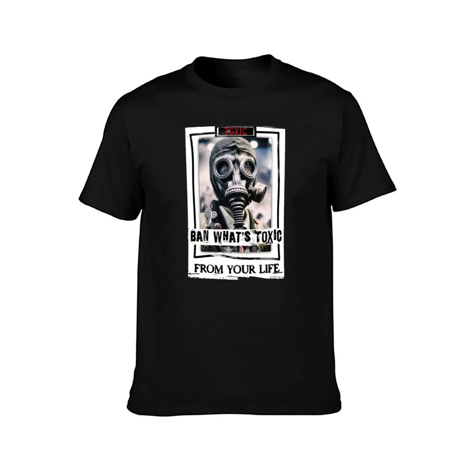 Gas Mask Toxic T-Shirt Utility Work Short Sleeve Top T-Shirt