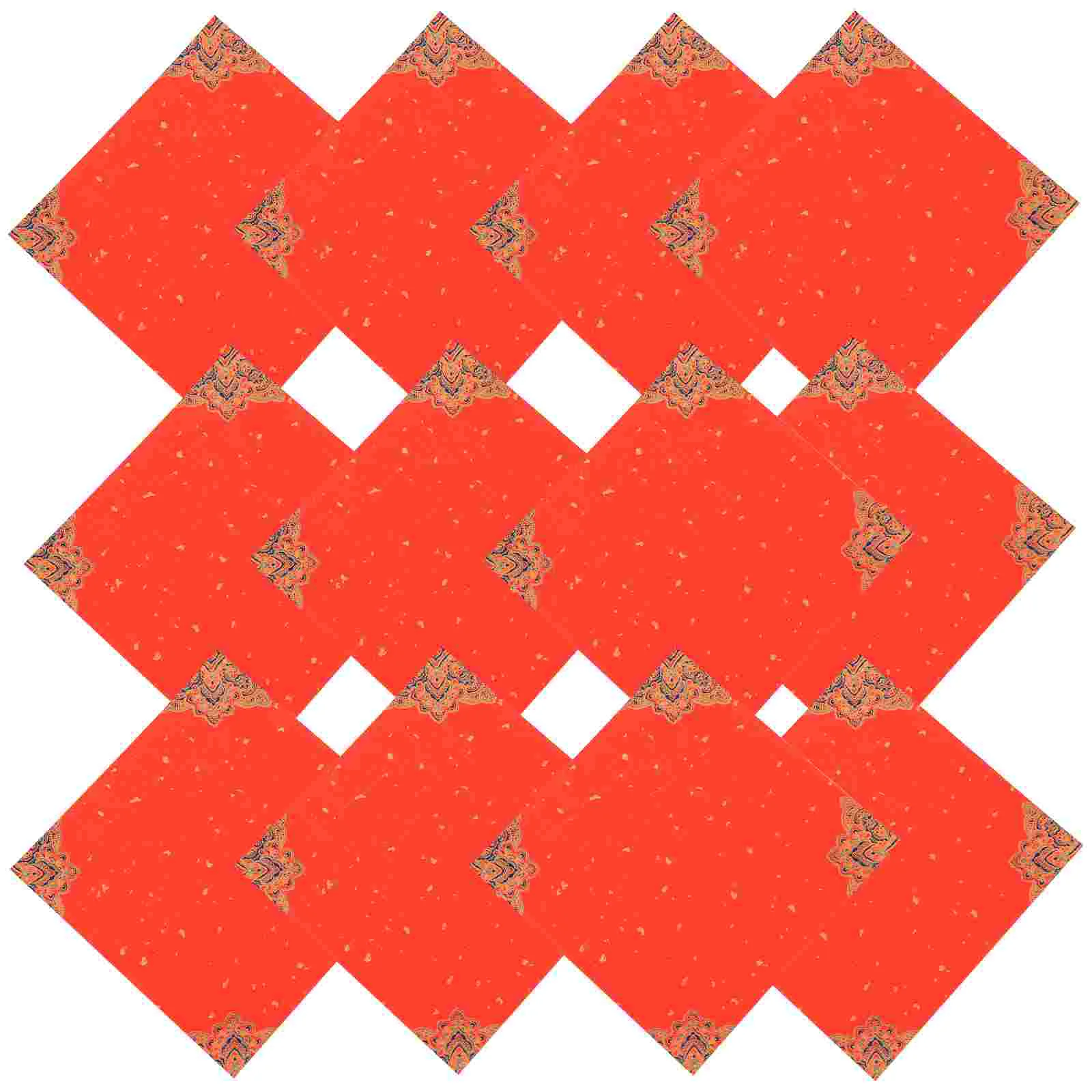 20 Pcs Doufang Rice Paper Red Blank Xuan Door Character Calligraphy Writing Spring Festival Scroll Fu