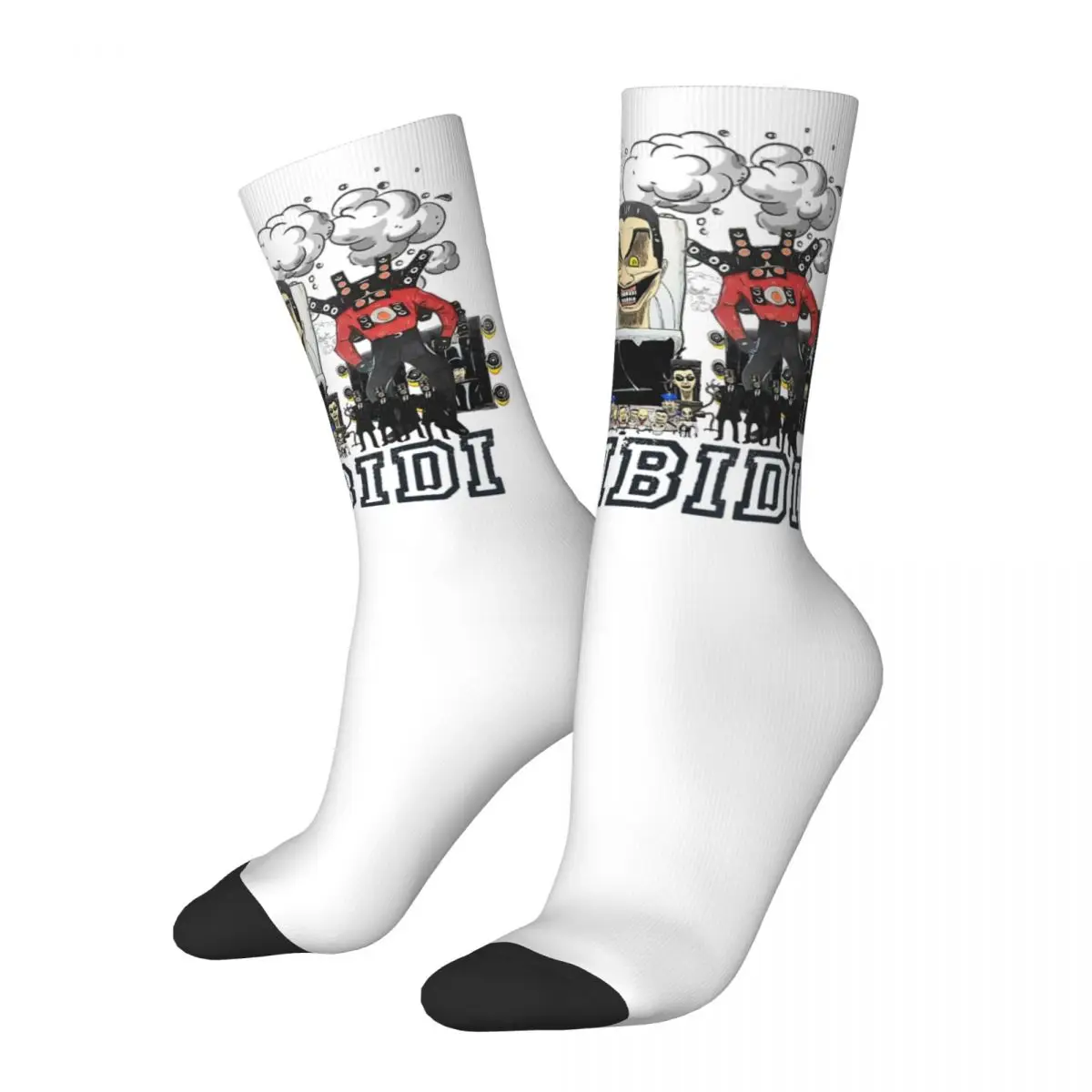 

Fashion Male Men Socks Crazy Skibidi Toilet Funny Game Sock Graphic Women Stockings Spring Summer Autumn Winter