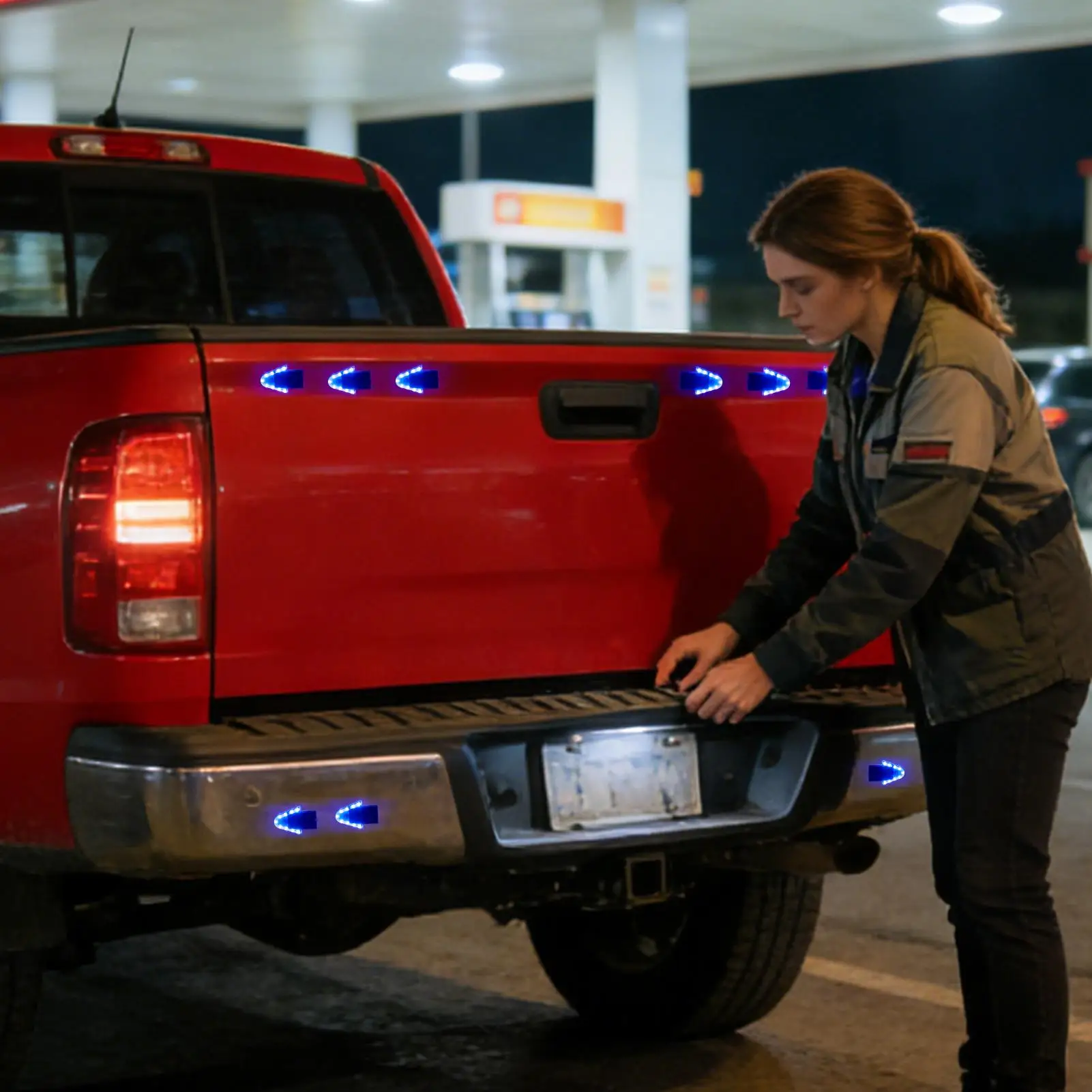 

Warning Light 4-Mode Solar Powered Bright Waterproof LED Strobe Lights For Trucks For SUV RV Automotive Bike Motorcycle Road