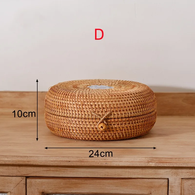 Imagem -05 - Cesta de Armazenamento de Tecido Akifuji Criativo Cesta de Rattan de Mão para Diversos e Chá Caixa de Armazenamento de Alimentos Organizador de Cozinha e Recipiente de Armazenamento