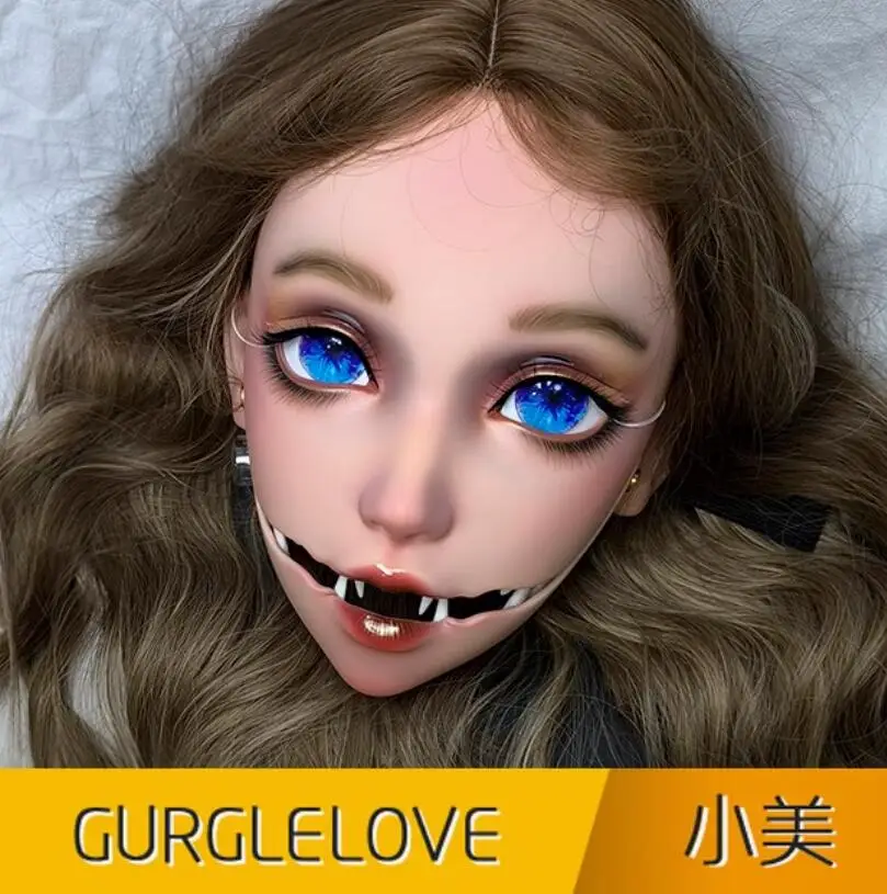 

(MEI) Женщина Девушка Смола Половина Головы Кигуруми BJD Глаза Crossdress Косплей Японская Лолита Кукла Маска
